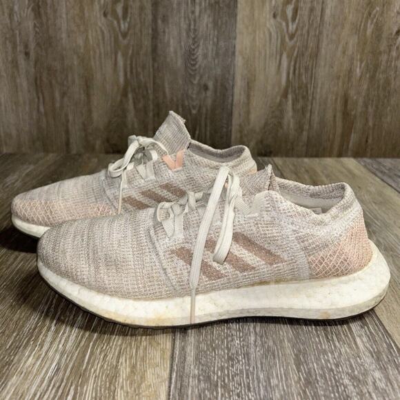 Adidas Women's US Size 7.5 Pureboost Go Cream Pink Running Sneaker Shoes G54519 - Picture 5 of 11